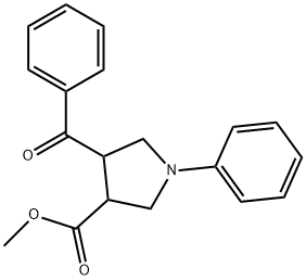 METHYL 4-BENZOYL-1-PHENYL-3-PYRROLIDINECARBOXYLATE 结构式