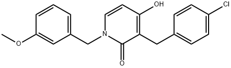 3-(4-CHLOROBENZYL)-4-HYDROXY-1-(3-METHOXYBENZYL)-2(1H)-PYRIDINONE 结构式