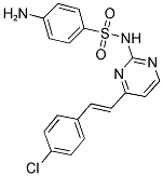 4-AMINO-N-{4-[(E)-2-(4-CHLOROPHENYL)VINYL]PYRIMIDIN-2-YL}BENZENESULFONAMIDE 结构式