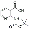 2-叔丁氧羰基氨基烟酸 结构式