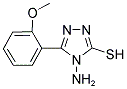 4-AMINO-5-(2-METHOXYPHENYL)-4H-1,2,4-TRIAZOLE-3-THIOL 结构式