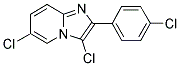 3,6-DICHLORO-2-(4-CHLOROPHENYL)IMIDAZO[1,2-A]PYRIDINE 结构式