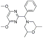 4,6-DIMETHOXY-2-(A-(2,6-DIMETHYLMORPHOLINO)BENZYL)PYRIMIDINE 结构式