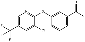 1-(3-([3-CHLORO-5-(TRIFLUOROMETHYL)-2-PYRIDINYL]OXY)PHENYL)-1-ETHANONE 结构式