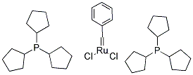 BIS(TRICYCLOPENTYLPHOSPHINE)BENZYLIDINE RUTHENIUM DICHLORIDE 结构式