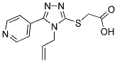 (4-ALLYL-5-PYRIDIN-4-YL-4 H-[1,2,4]TRIAZOL-3-YLSULFANYL)-ACETIC ACID 结构式