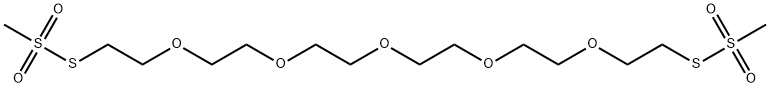 3,6,9,12,15-PENTAOXAHEPTADECANE-1,17-DIYL BIS-METHANETHIOSULFONATE 结构式