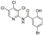 5-BROMO-2-HYDROXY-N-(3,4,5-TRICHLOROPYRIDIN-2-YL)BENZAMIDE 结构式