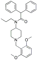 N-[1-(2,6-DIMETHOXYBENZYL)PIPERIDIN-4-YL]-N-PROPYL-DIPHENYLACETAMIDE 结构式