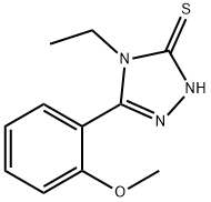 4-乙基-5-(2-甲氧基-苯基)-4H-[1,2,4]三唑-3-硫醇 结构式