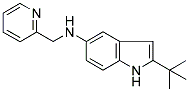 2-TERT-BUTYL-N-(2-PYRIDINYLMETHYL)-(1H)-INDOL-5-AMINE 结构式