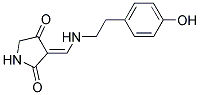 3-(([2-(4-Hydroxyphenyl)ethyl]amino)methylene)-2,4-pyrrolidinedione 结构式