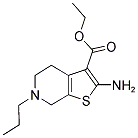 2-AMINO-6-PROPYL-4,5,6,7-TETRAHYDRO-THIENO[2,3-C]PYRIDINE-3-CARBOXYLIC ACID ETHYL ESTER 结构式