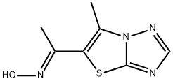 1-(6-METHYL[1,3]THIAZOLO[3,2-B][1,2,4]TRIAZOL-5-YL)-1-ETHANONE OXIME 结构式