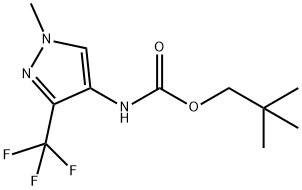 (1-甲基-3-(三氟甲基)-1H-吡唑-4-基)氨基甲酸新戊酯 结构式