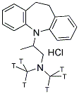 TRIMIPRAMINE HYDROCHLORIDE, [N-METHYL-3H] 结构式