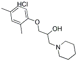 1-(2,4-DIMETHYLPHENOXY)-3-PIPERIDIN-1-YLPROPAN-2-OL HYDROCHLORIDE 结构式