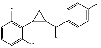 [2-(2-CHLORO-6-FLUOROPHENYL)CYCLOPROPYL](4-FLUOROPHENYL)METHANONE 结构式