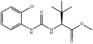 METHYL 2-([(2-CHLOROANILINO)CARBONYL]AMINO)-3,3-DIMETHYLBUTANOATE 结构式