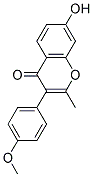 7-HYDROXY-3-(4-METHOXY-PHENYL)-2-METHYL-CHROMEN-4-ONE 结构式