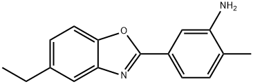 5-(5-乙基-苯并恶唑-2-基)-2-甲基-苯基胺 结构式