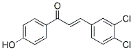 3-(3,4-DICHLOROPHENYL)-1-(4-HYDROXYPHENYL)PROP-2-EN-1-ONE 结构式