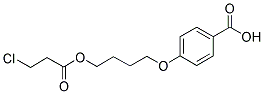 4-(4-[(3-CHLOROPROPANOYL)OXY]BUTOXY)BENZENECARBOXYLIC ACID 结构式