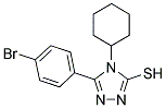 5-(4-BROMO-PHENYL)-4-CYCLOHEXYL-4H-[1,2,4]TRIAZOLE-3-THIOL 结构式