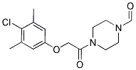 4-[(4-CHLORO-3,5-DIMETHYLPHENOXY)ACETYL]-1-PIPERAZINECARBALDEHYDE 结构式