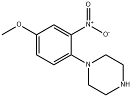 1-(4-甲氧基-2-硝基-苯基)哌嗪盐酸盐 结构式