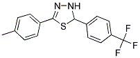5-(4-Methylphenyl)-2-[4-(trifluoromethyl)phenyl]-2,3-dihydro-1,3,4-thiadiazole 结构式