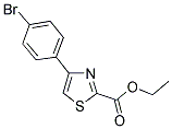 4-(4-BROMO-PHENYL)-THIAZOLE-2-CARBOXYLIC ACID ETHYL ESTER 结构式