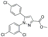 METHYL 5-(4-CHLOROPHENYL)-1-(2,4-DICHLOROPHENYL)-1H-PYRAZOLE-3-CARBOXYLATE 结构式