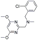 2-CHLORO-N-[(4,6-DIMETHOXYPYRIMIDIN-2-YL)METHYL]-N-METHYLBENZYLAMINE 结构式