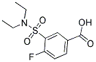 3-DIETHYLSULFAMOYL-4-FLUORO-BENZOIC ACID 结构式
