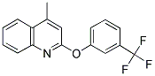 4-Methyl-2-quinolinyl 3-(trifluoromethyl)phenyl ether 结构式