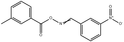 1-(([(3-METHYLBENZOYL)OXY]IMINO)METHYL)-3-NITROBENZENE 结构式