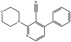 2-MORPHOLINO-4-PHENYLNICOTINONITRILE 结构式