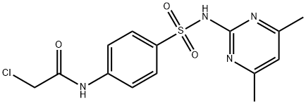 2-氯-N-[4-(4,6-二甲基-嘧啶-2-基氨基磺酰基)-苯基]-乙酰胺 结构式