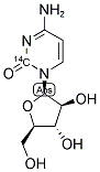 CYTOSINE-BETA-D-ARABINOFURANOSIDE, [2-14C]- 结构式