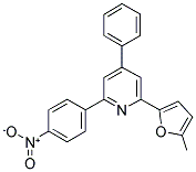 2-(5-METHYL-FURAN-2-YL)-6-(4-NITRO-PHENYL)-4-PHENYL-PYRIDINE 结构式