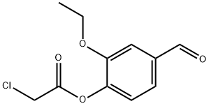 4-(CHLOROACETOXY)-3-ETHOXYBENZALDEHYDE 结构式