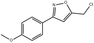 5-(氯甲基)-3-(4-甲氧苯基)异恶唑 结构式