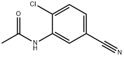 N-(2-氯-5-氰基苯基)乙酰胺 结构式