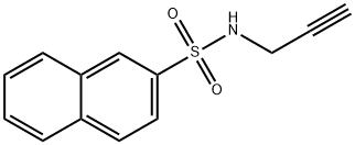 3-(萘-2-基磺酰基)丙-2-炔-1-胺 结构式