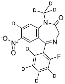 FLUNITRAZEPAM-D7 结构式
