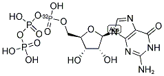 GUANOSINE 5'-TRIPHOSPHATE, [ALPHA-32P]- 结构式