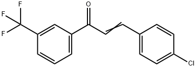 (Z)-3-(4-CHLOROPHENYL)-1-[3-(TRIFLUOROMETHYL)PHENYL]-2-PROPEN-1-ONE 结构式