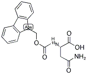 L-ASPARAGINE-15N1, ALPHA-N-FMOC DERIVATIVE 结构式