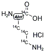 L-[U-14C]ORNITHINE HYDROCHLORIDE 结构式